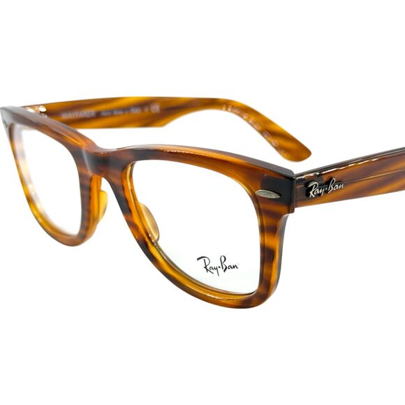 Ray Ban RB4340V Unisex Plastic Eyeglass Frame 5998 Striped Red Havana 50-22 - Picture 2 of 6